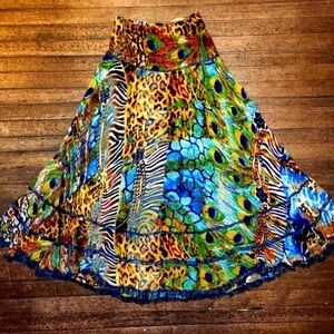 Vintage Tunique Bohemian Whimsigoth  Maxi Skirt